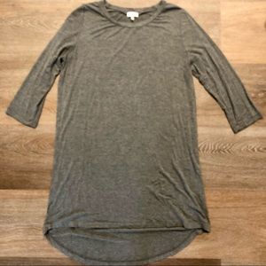 Tobi gray jersey high low dress